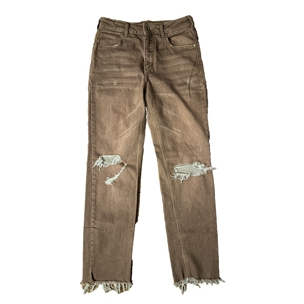 Pilcro Mauve Women's Size 27 Distressed Skinny Jeans